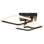 Brilliant Aydin Plafondlamp Aluminium Kunststof Mat Zwart Transparant 30W 4700lm - 830-870 CCT+RGB | Afstandsbediening Dimbaar