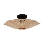 Good&Mojo Plafondlamp Panama Raffia Geel | Geschikt voor 1x E27 