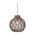 Good&Mojo Hanglamp Mendoza Bamboe Burgundy S | Geschikt voor 1x E27 